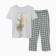 Female pajamas (T -shirt/Bridges), gray melange color, size 48