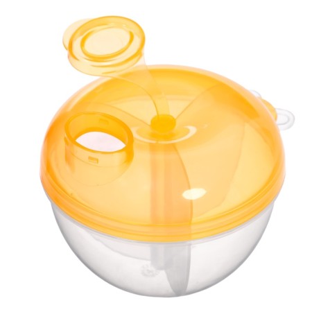 A container for a mixture with a dispenser, yellow-2