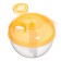 A container for a mixture with a dispenser, yellow