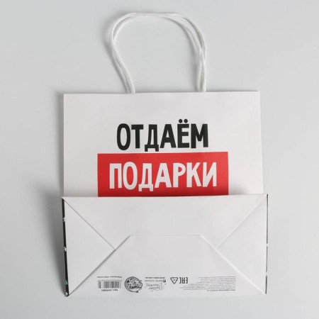 Gift package “Give gifts”, 22 x 22 x 11 cm, New Year-4