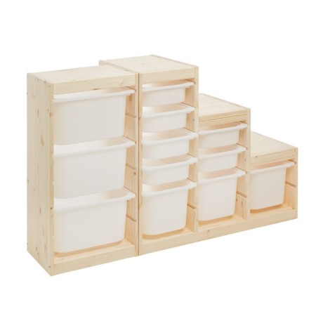 TROFAST-2 rack, with containers, a pine array-8