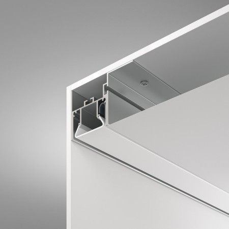 Aluminum profile for the stretch ceiling LED Strip Alm012S-2M, 200x5.2x3.5 cm, silver color-4
