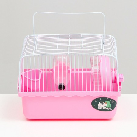 The cage for rodents "Pigzon", 23 x 17 x 17 cm, pink-1
