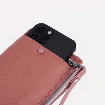 Women's wallet with lightning, pink color-3