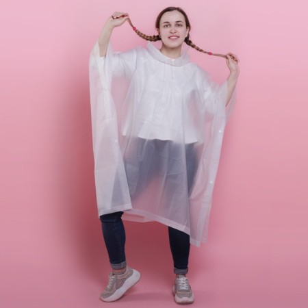 Rawland adult Poncho "Freedom", oversize, 44-52, 97 x 120 cm, white color-2