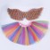 Carnival set "Beauty", 5-7 years: skirt, wings