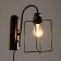 Sconces "FIRST" 1x40W E27 Black 25x16x33 cm.
