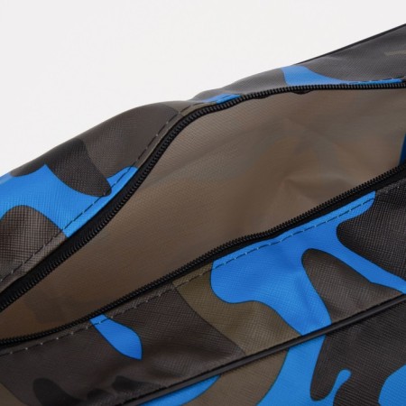 Lightning cosmetic bag, blue color/camouflage-2