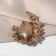 Brooch "Empress" crescent, white-green color in gold