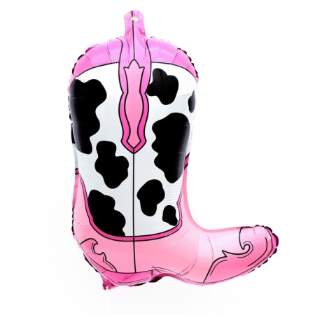 Foil ball 24 "Fashionable cowboy boots", pink color