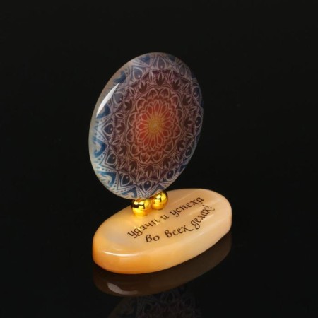 Product on stand No. 3 "Mandala", Selenite-1