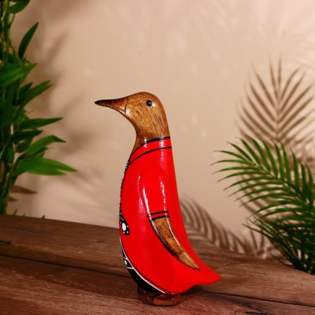 Souvenir "Penguin in a red shirt" tree 25 cm-2