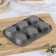 The form for baking "Elin marble. Cupcake ”, 27.5 × 18 × 3 cm, 6 cells, anti -stick coating, color gray color