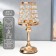 Summary Metal for 1 candle "Crystals - Lamp" Gold 26x13x13 cm