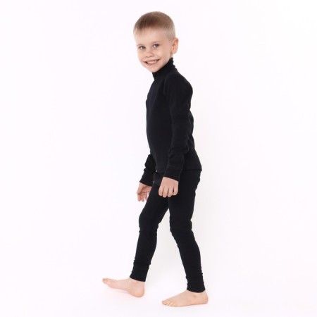 The set for the boy thermo (turtleneck, pants), dark blue color, height 104 cm (30)-4