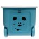 Children's box for toys cool, on wheels 50 liters, color blue bell