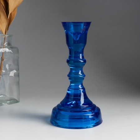 Christophf-1 candlestick Blue 16.5x8.5 cm mix-2