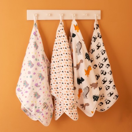 Towel Corner Muslim crumb I “Unicorns”, 75x75 cm, 100% cotton, 3-p, 180 g/m2-7