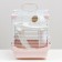 The cage for rodents is equipped, 23 x 19 x 28 cm, pink