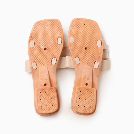 Women's slippers with an open nose, size 40-41, milk color-6