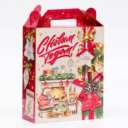 Gift box New Year's good traditions 17 x 7 x 25.5 cm-1