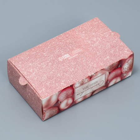 Box for Makarun "Christmas Balls" 18 x 10 x 5.5 cm, New Year-2