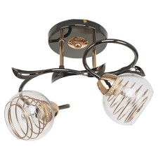 Chandelier 64307/2 E27 40W Black/ Gold 42x222x30 cm