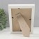 MDF photo frame (100) 10x15 cm, white color (plastic screen)