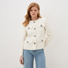 Women's tweed jacket mist r.44, milk
