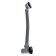 Bath siphon Wasserkraft A204, 1 1/2 ", overflow, click/clack, brass/PVC, black