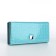 Women's wallet on magnet, blue color