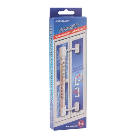 Thermometer, thermometer is street, on the window, on Velcro, from -50 ° C to +50 ° C, 21 x 6.5 cm-1