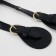 Handle for bags, cords, 60 × 1.8 cm, with sewing loops 5.8 cm, black/gold color