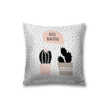 Decorative pillowcase "Cactus in love", on a zipper, size 45x45 cm