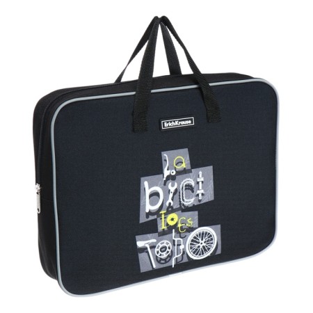Folder with A4+handles, 360 x 290 x 70 mm, textile, Erichkrause bicycle 60246-1