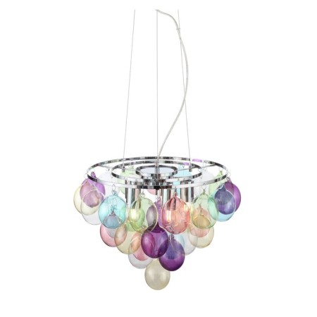 Suspension lamp ST LUCE. SL432.153.05. Sospiro. 5x60 watts, E27, 50x50 cm, chromium color-11