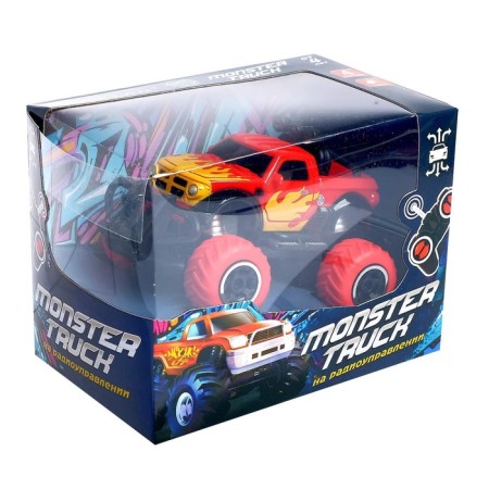 Radio -controlled jeep "graffiti", works on batteries, blue color-5