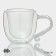 Glass mug with double walls Magistro "Diamond", 200 ml