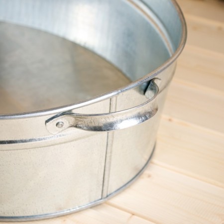 Gilled pelvis, 23 l, galvanized steel-2