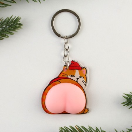 Browth -jacket anti -stress New Year's “Cat - New Year”, for the New Year, 2B1, 4.6 x 7 cm.-3