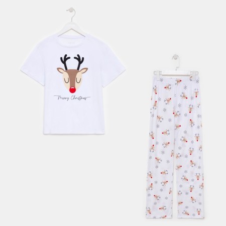Women's pajamas (T-shirt and trousers) KAFTAN "Deers" R.44-46-8