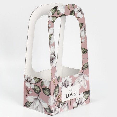 Box-Obel for Flowers "With Love", 17 × 12 × 32 cm-1