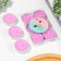 Set of candles of tea aromatic, 6 pcs, rose