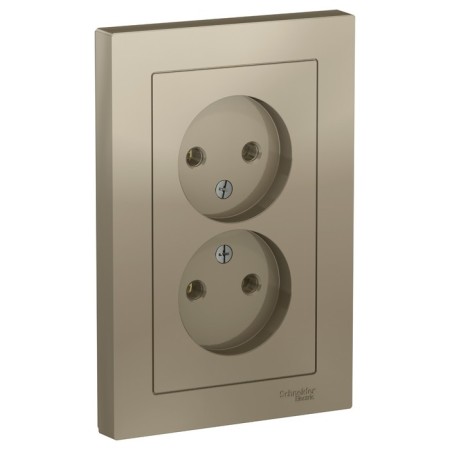SE SE AtlasDesign, 16 A, double, assembly, without salary, champagne color-1