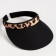 Feminine visor minaku "leopard" color Black color, rr 56-58