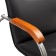 Samba eco -leather chair black, chrome paint
