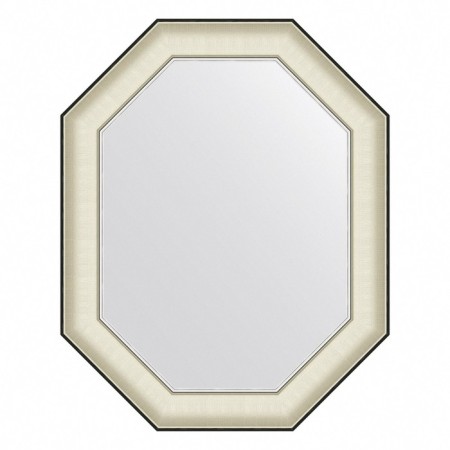 EvoFORM mirror in the baguette frame, 78 mm, 59x74 cm, white skin with chromium