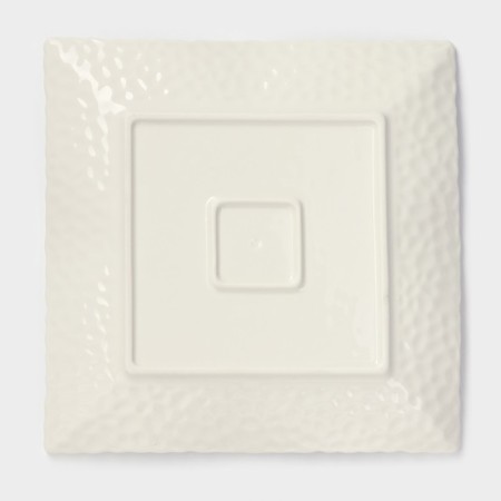 Ceramic square "airiness", d = 24 cm, white color-3