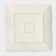 Ceramic square "airiness", d = 24 cm, white color