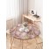 Golden butterflies tablecloth, round, oxford, elastic band, size 120x120 cm, diameter 75-100 cm